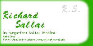 richard sallai business card