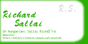 richard sallai business card